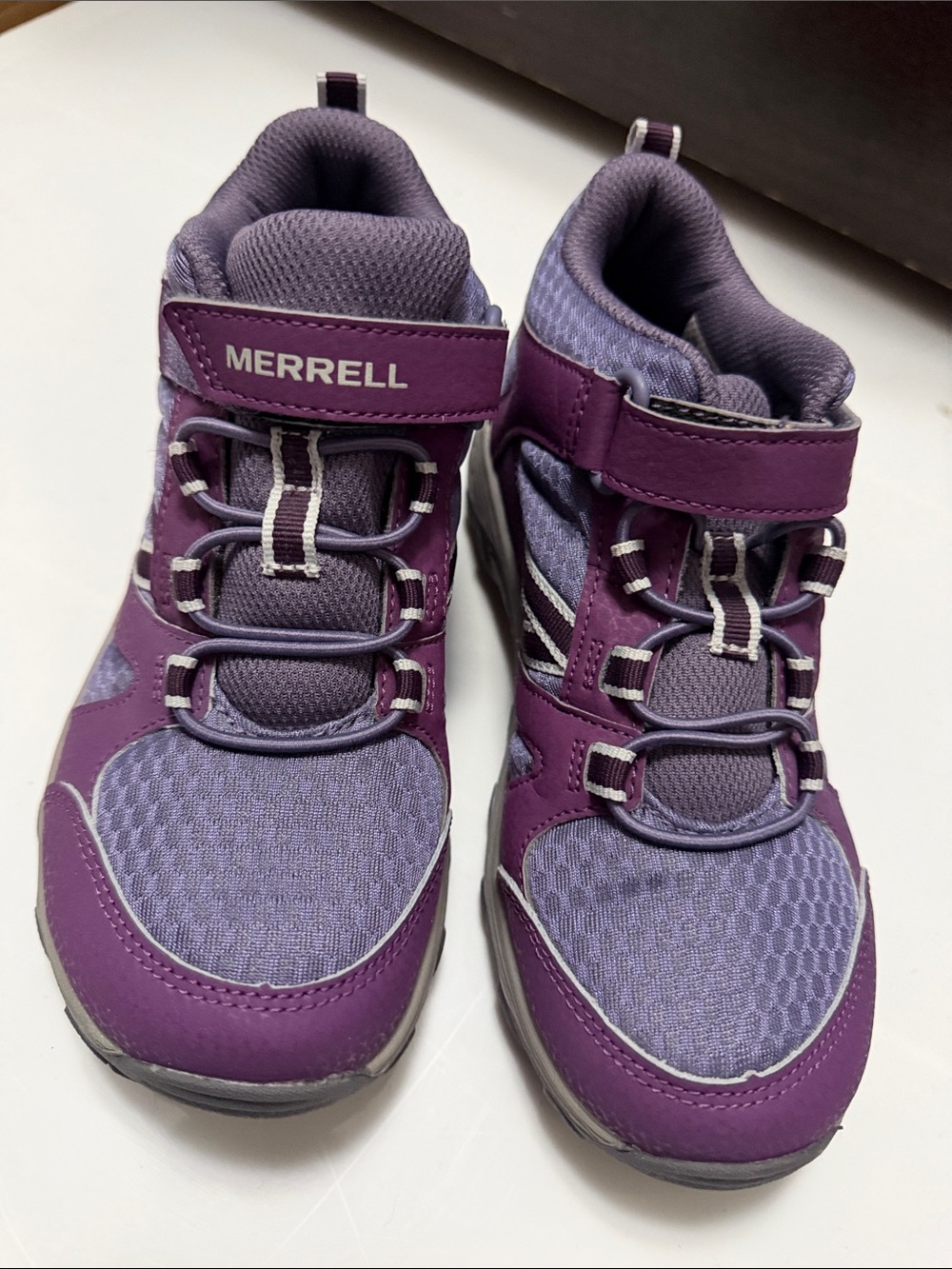 Merrell Kids Purple Lace-Style Hook-and-Loop Sneakers